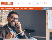 Tablet Screenshot of habitatinsurance.com
